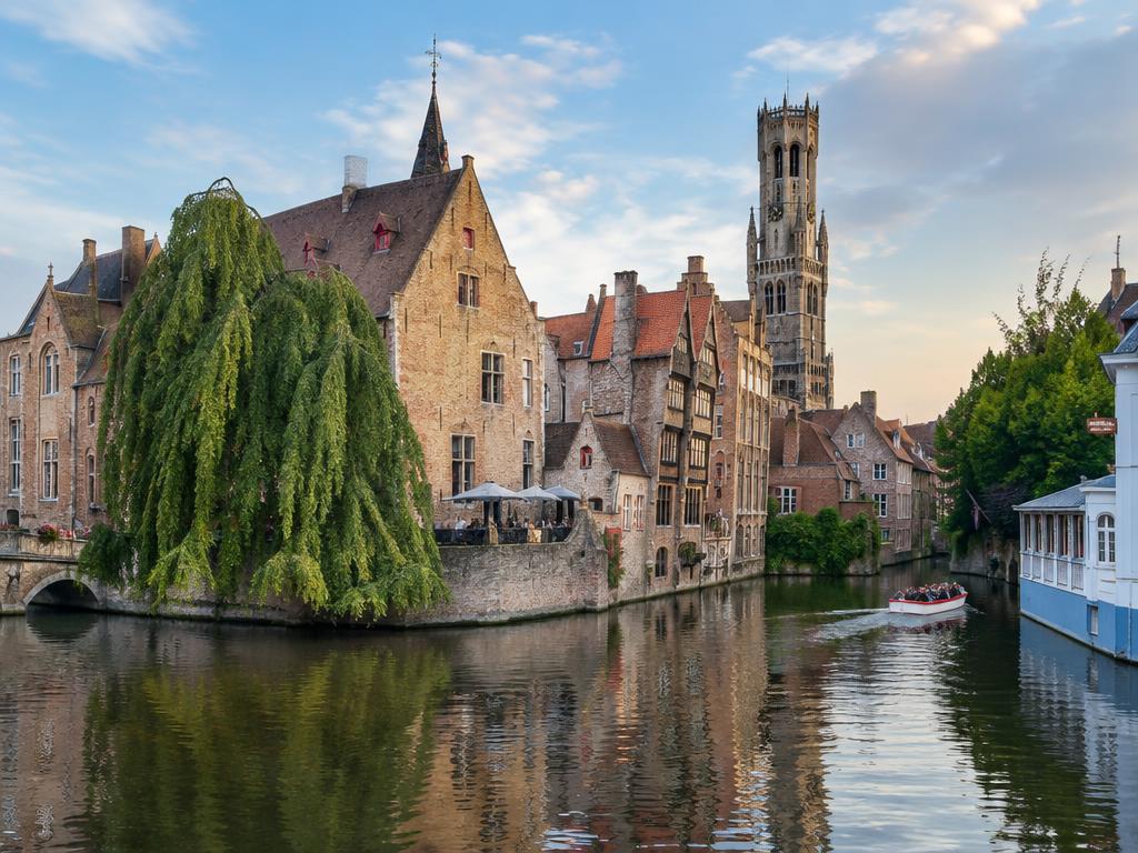 Bruges Canals & Belfry, Bruges, Belgium