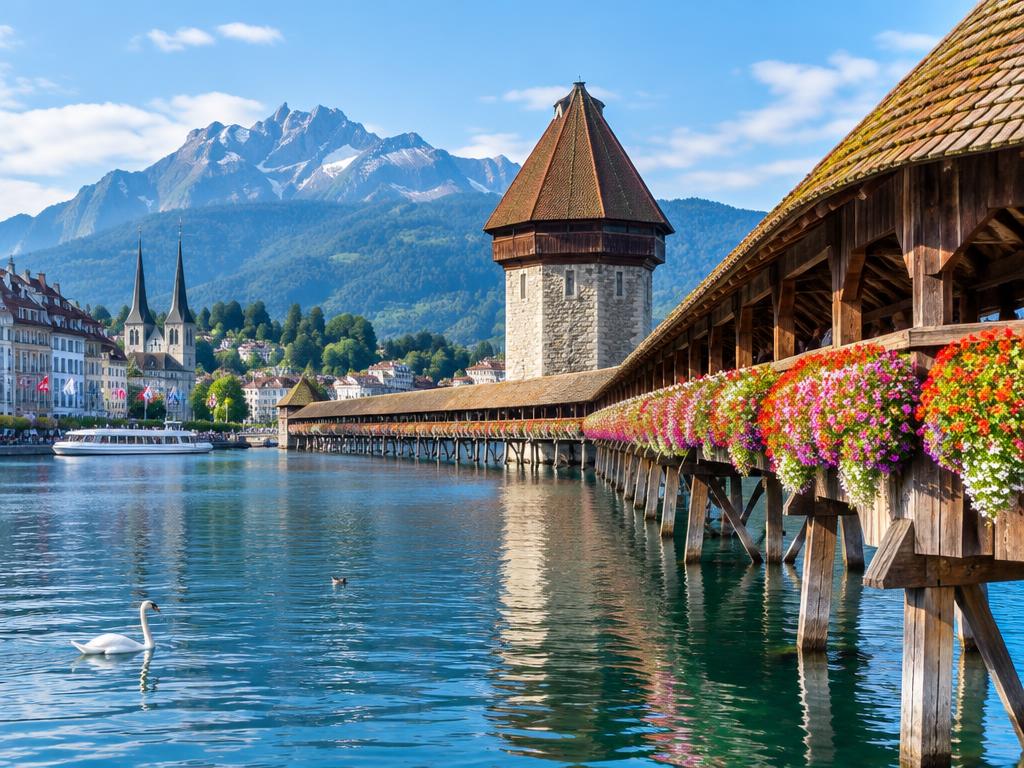 Chapel Bridge, Lucerne, Switzerland